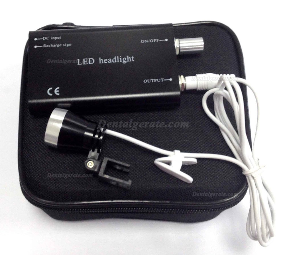 Tragbare LED-Scheinwerferlampe f&uuml;r zahnchirurgische Lupebrille